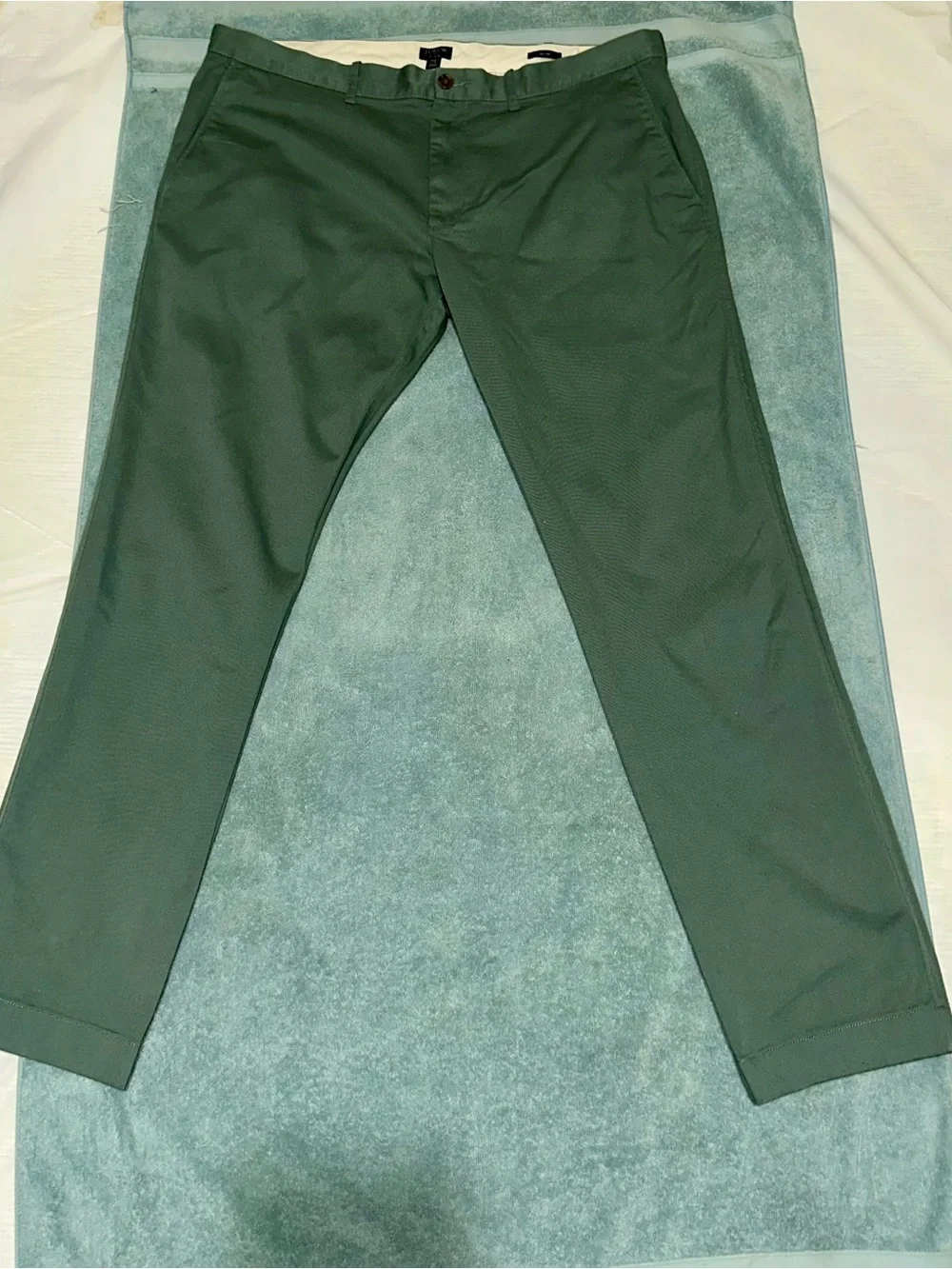 J-Crew Men's Green Slim Stretch Chino Pants